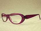 NEW Nicole Miller eyeglass frame MOTIF color Aubergine size 50 15 130