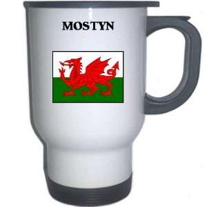  Wales   MOSTYN White Stainless Steel Mug Everything 