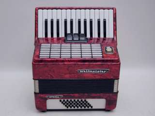 Very Nice German Piano Accordion Weltmeister Stella 40 bass with case 