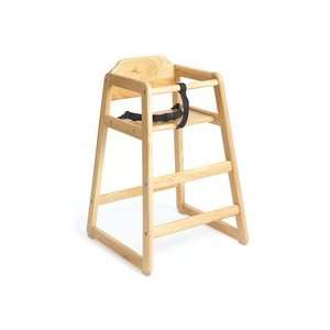  Natural Wooden Stackable Highchair Baby