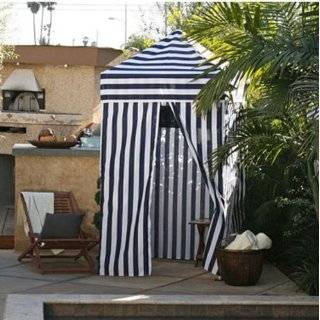 Striped Portable Changing Cabana Tent Patio Beach Pool
