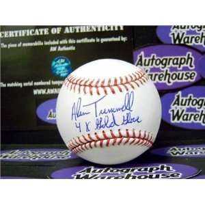  Alan Trammell Autographed/Hand Signed Baseball inscribed 