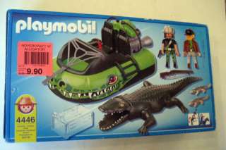 PLAYMOBIL 4446 HOVERCRAFT WITH SWAMP ALLIGATOR BOAT  