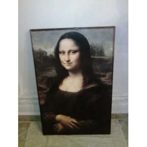  Mona Lisa, c.1507 by Leonardo Da Vinci Framed with Gold 