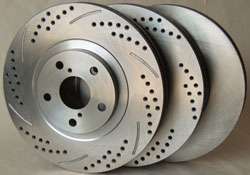 Rotors may be ordered plain (at no extra charge) or slotted only for 