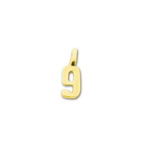  Gold Vermeil Number Charms   9