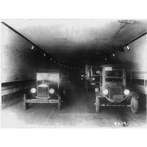  Holland Tunnel,NY,Automoblies,1920s,under Hudson River 