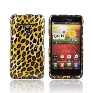  Brown Black Leopard on Gold Hard Plastic Case Cover For LG 
