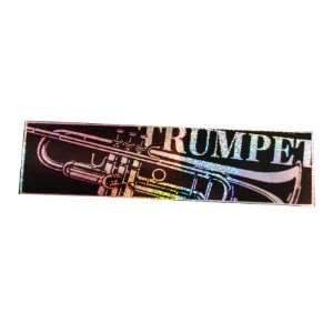  CMC Hologram Bumper Sticker Trumpet   6 per pack 