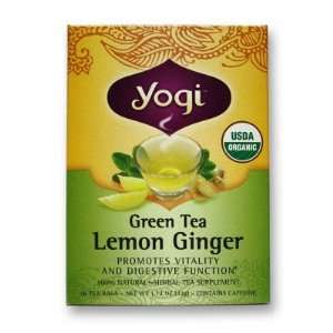  Yogi Tea  Herbal Tea Supplement, Lemon Ginger, 16 bags 