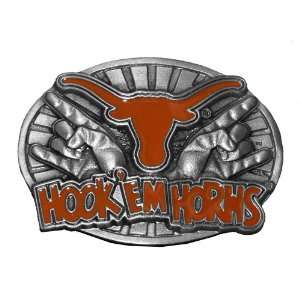  Hook Em Horns University Of Texas Belt Buckle Sports 