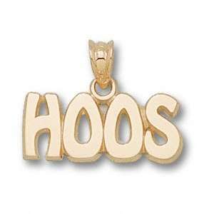   Virginia Cavaliers 14K Gold HOOS 5/16 Pendant