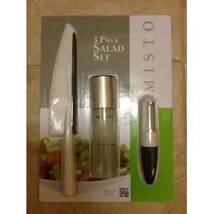  Misto 3pc. Salad Set with Gourmet Oil Sprayer, Knife, and 