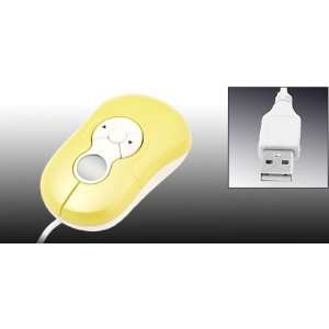    Gino Yellow Cute Small Internet 5D PC Laptop USB Mouse Electronics