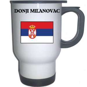  Serbia   DONJI MILANOVAC White Stainless Steel Mug 