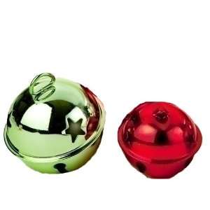 72 Color Works Shiny Cut Out Red and Green Jingle Bell Christmas 