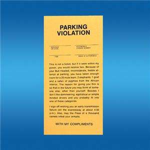   25 Fake Parking Violation Tickets Vintage Great Pranks Jokes Gag Gifts