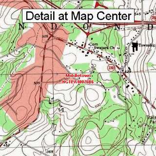  USGS Topographic Quadrangle Map   Middletown, Pennsylvania 