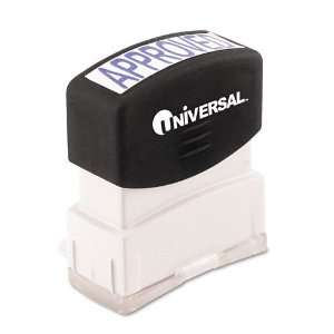  Stamp, APPROVED, Pre Inked/Re Inkable, Blue   Sold As 1 Each   Crisp 