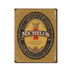  Michelob Beer Logo Distressed Retro Vintage Tin Sign