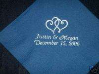 PERSONALIZED imprinted luncheon dinner NAPKINS WEDDING  