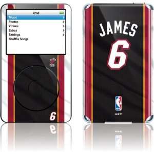  L. James   Miami Heat #6 skin for iPod 5G (30GB)  