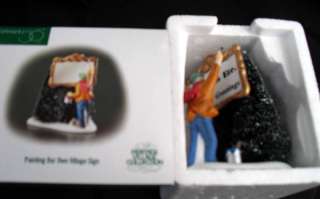 Painting Our Own Village Sign~HERITAGE VILLAGE~Dept 56~New in Box 