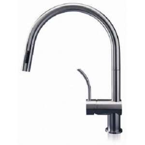 MGS Designs Vela single hole kitchen faucet with curved handle (VEPD M 