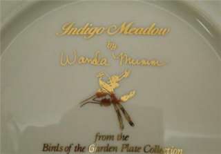 LENOX BIRDS OF THE GARDEN INDIGO MEADOW PLATE  