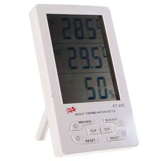 Digital 4.3 LCD Indoor Outdoor Humidity Hygrometer Thermometer Meter 