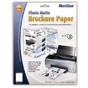 Meritline (Merax) Tri Fold Brochure Paper (Double Sided 