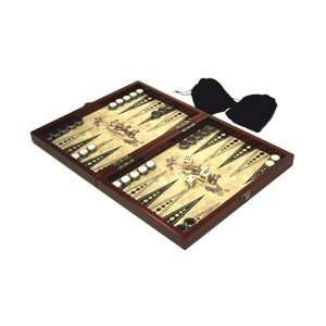  Backgammon   Wooden with Faux Marble Set Toys & Games