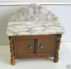Schneegas antique doll house marble washstand  