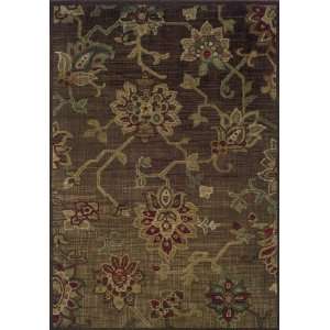  OW Sphinx Allure Brown Green Rug Transitional 111 x 76 