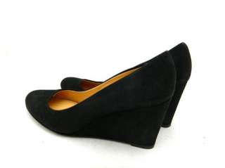 JCrew Martina Suede Wedges 9 $228 shoes black heels  