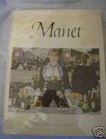 1953 Manet Art Book by Abrams 16 Color Plates  