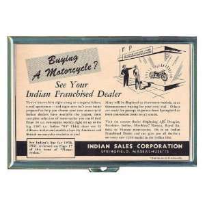 Indian Motorcycle 1950 Retro ID Holder, Cigarette Case or Wallet MADE 