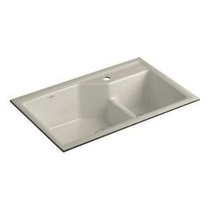 Kohler K 6411 1 G9 Indio Undercounter Double Offset Basin Kitchen Sink 