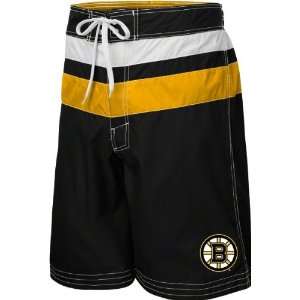 Boston Bruins Black Striped Swim Trunks