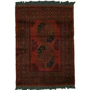  29 x 311 Red Hand Knotted Wool Afghan Rug Furniture 