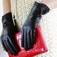 New WARMEN Womens GENUINE LAMBSKIN leather gloves RABBIT FUR 