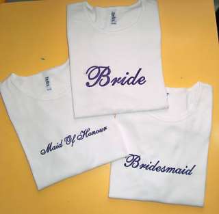 Personalized BRIDE GROOM Wedding Custom Wording Shirts  