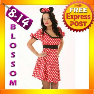   Mini Minnie Mouse Fancy Dress Up Halloween Costume + Ears  