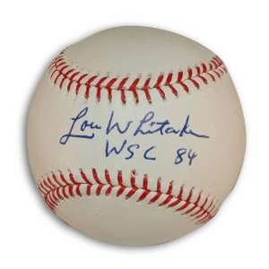   Autographed MLB Baseball Inscribed WSC 84