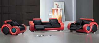 Contemporary Italian Design Franco Sofa with Adjustable Headrest Black 