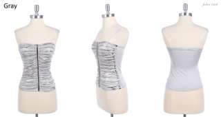   Up Tube Top with Random Shinny Stripes VARIOUS COLOR and SIZE  