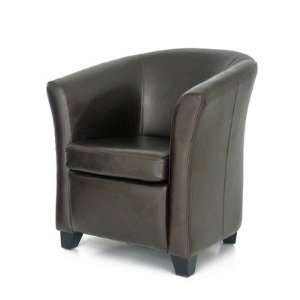  Dakota Bi Cast Leather Chair in Brown Furniture & Decor