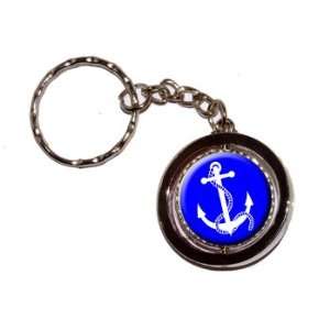  Anchor and Rope   Boat Boating   New Keychain Ring 