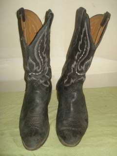 LUCCHESE 2000 MEN VINTAGE DISTRESSED LEATHER COWBOY WESTERN BOOT SIZE 