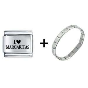  I Heart Margaritas Italian Charm Pugster Jewelry